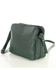 MARCO MAZZINI Torebka skórzana crossbody listonoszka dwie komory zielony forest