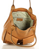 Torebka skórzany shopper bag z kieszeniami - MARCO MAZZINI Ravenna brąz camel