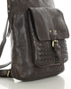 Plecak torebka 2w1 skóra naturalna - MARCO MAZZINI smooth czekoladowy brąz