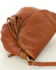 Torebka na ramię listonoszka duża skórzana - MARCO MAZZINI brąz camelowy