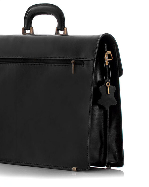 Torba skórzana czarna MARTINO