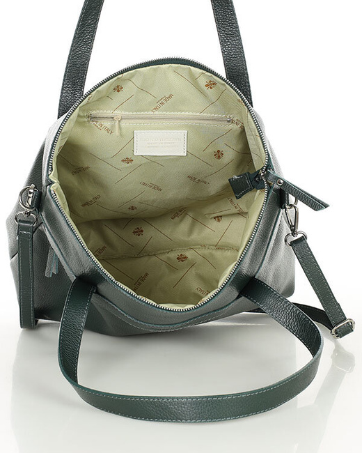 Torebka damska worek hobo bag skóra naturalna - MARCO MAZZINI czarna