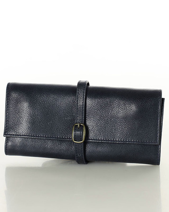 Torebka damska worek hobo bag skóra naturalna - MARCO MAZZINI czarna