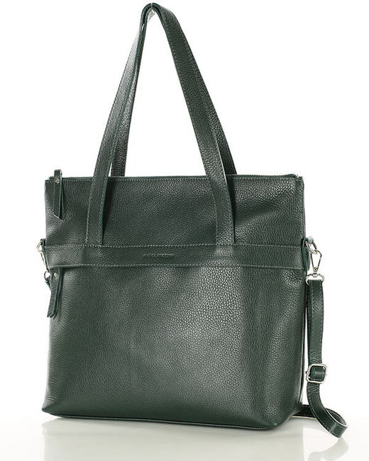 Torebka damska worek hobo bag skóra naturalna - MARCO MAZZINI czarna