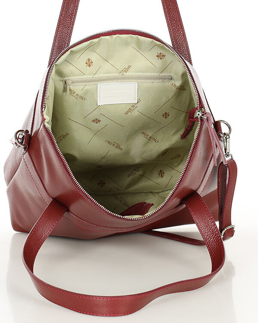 Torebka damska worek hobo bag skóra naturalna - MARCO MAZZINI czarna