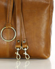 Klasyczna torba skórzana na ramię premium leather - MARCO MAZZINI brąz camel