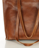 Duża torba shopperka biznesowa damska skórzana - MARCO MAZZINI brązowa