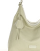 Torebka damska worek hobo bag skóra naturalna - MARCO MAZZINI beż taupe