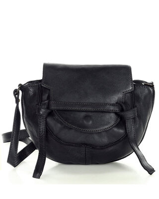 Marco Mazzini Torebka listonoszka skórzana saddle bag czarny