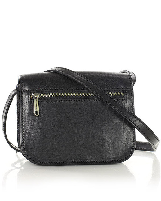 Torba skórzana przez ramię made in Toscana - MARCO MAZZINI czarna