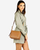 Torebka skórzana crossbody listonoszka dwie komory - MARCO MAZZINI brąz camel