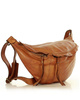 Uniwersalna torebka nerka półksiężyc crossbody runway - skóra naturalna Marco Mazzini brąz