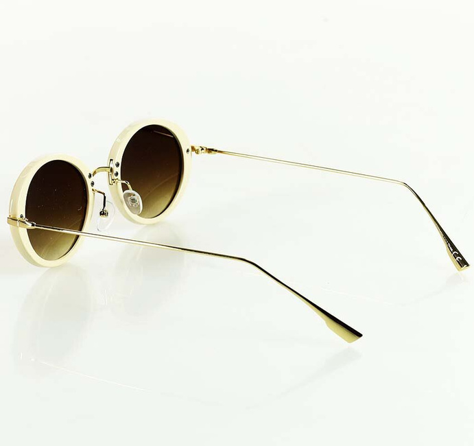 Okrągłe okulary przeciwsłoneczne MAZZINI LENONKI NEW biały