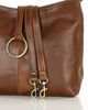 Klasyczna torba skórzana na ramię premium leather - MARCO MAZZINI brązowa