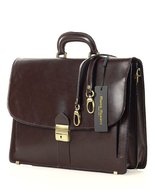 Teczka skórzana ciemny brąz LUCA