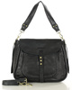 Saddle bag skórzana torebka damska na ramię - MARCO MAZZINI czarna