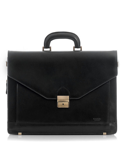 Torba skórzana czarna MARTINO