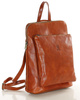 Elegancki plecak damski skórzany premium MARCO MAZZINI brązowy