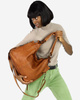 Torba skórzana wysokogatunkowa na ramię styl miejski shoulder leather bag - MARCO MAZZINI camel