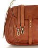 Saddle bag skórzana torebka damska na ramię - MARCO MAZZINI brąz kamelowy