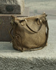 Miejska torebka regulowane raczki shopper pleciona skóra handmade MARCO MAZZINI beż