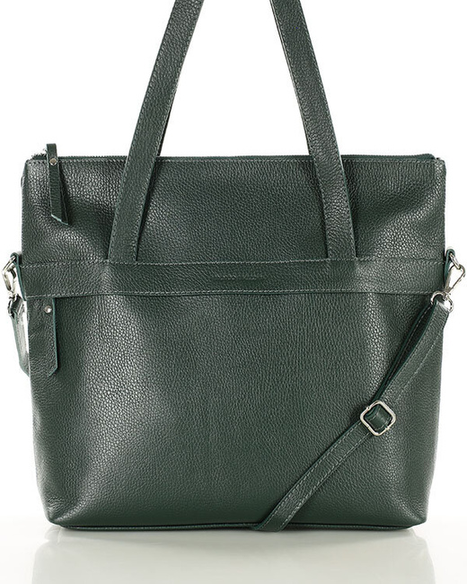 Torebka damska worek hobo bag skóra naturalna - MARCO MAZZINI czarna