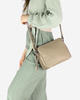 Torebka skórzana crossbody listonoszka dwie komory - MARCO MAZZINI beż cappuccino