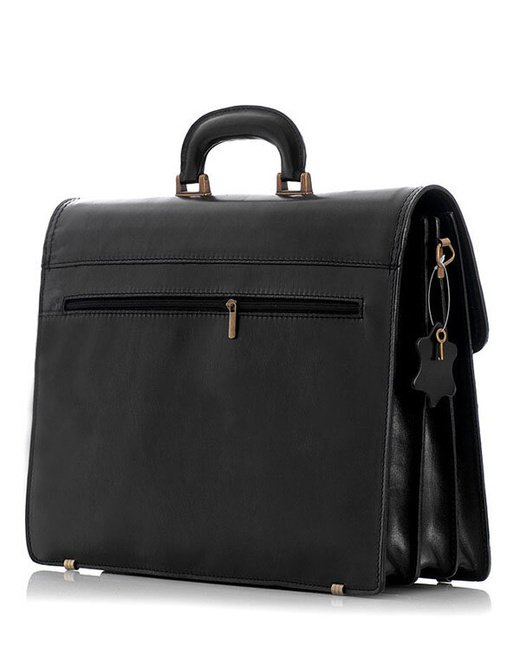 Teczka męska czarna LORENZ