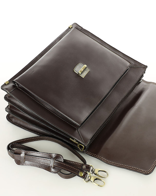 Teczka męska ciemny brąz LORENZ