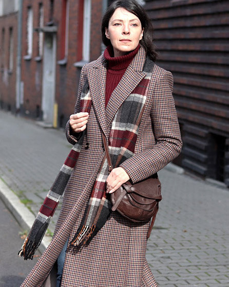 Marco Mazzini Torebka listonoszka skórzana saddle bag brąz caffe