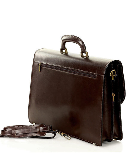 Teczka skórzana ciemny brąz LUCA