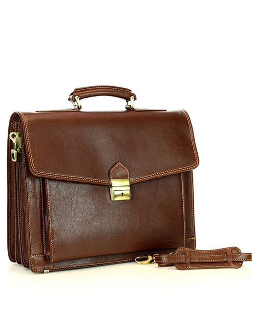 Teczka męska brąz classic LORIS